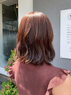 ユーアンボワーズ(U-AMBOISE) やわらか質感ブラウンボブ【寝屋川市駅／光善寺駅】