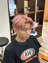 スウェル 千葉店(Swell)&nbsp;センターパート×ピンクハイライト