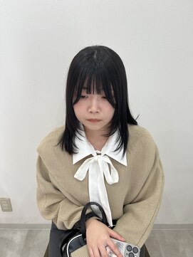 ソソ(soso.) ミディアムヘア/暗めカラー/グランマッシュ/木更津