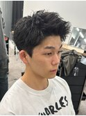 スパイキーショート/アップバング/フェード/mem's/眉毛
