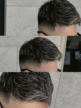 ライン(LYNE) メンズカット/細めハイライト/クールショート