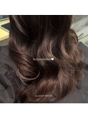 秋色ショコラブラウン♪艶髪ロング　韓国風ウェーブ