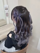 ヘアセットサロン ミント(Hair set salon MINT)&nbsp;髪リボンハーフツイン