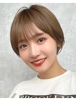 ヘアアンドライフ リー 山形北店(Re...)&nbsp;ミルクティーブラウン/ショートレイヤー/ストレート/30代40代