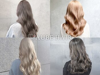 オーブ ヘアー ラフ 上大岡店(AUBE HAIR laff)の写真/透明感×トレンドで“私らしさ”を表現☆SNS映えも抜群！周りと差がつく最旬デザインカラーはここから。