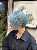 【ブリーチカラー】ペールブルー