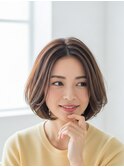 川越/ショート/ボブ/ハイライト/白髪ぼかし/白髪染め