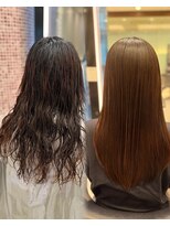 パーマ落としラボ アピッシュ 銀座(apish)&nbsp;浅子小百合/パーマ落とし13000円コース