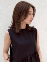 ミロアヴィタ 平尾(miroa vita)&nbsp;ダークベージュ 髪質改善 外ハネ 顔周りカット 艶髪 20代