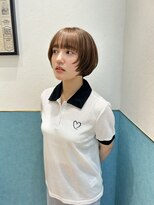 ロンド レイ 立川(Lond Ray) レイヤーボブ/ミルクティーベージュ/髪質改善/顔周り/立川