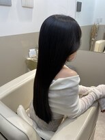 シュヴーブリヤン(cheveux brillants)&nbsp;【美髪縮毛矯正で再現性100%】ストレートロング×ダークブラウン