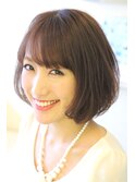 ふんわり大人ボブ