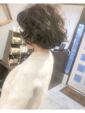 ヘアーアンドアトリエ マール(Hair&Atelier Marl) 【Marl】グレージュブラウンのふんわりボブ♪