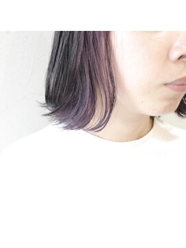 デコヘアーフラッペ(DECO HAIR frappe) ラベンダーピンクのインナーカラー