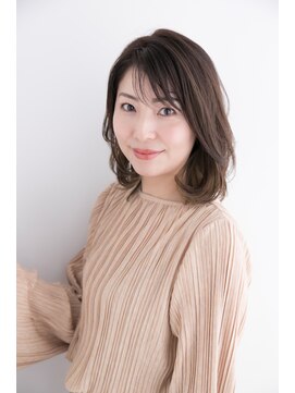 ラフ フロム ガーデン(Laf from GARDEN) 加藤貴大40代人気大人かわいいインナーカラーミディアムレイヤー