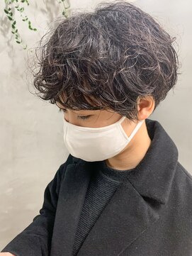 テトヘアー(teto hair) パーマ活かしカット、スパイラルパーマ、マッシュショート