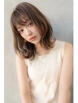 ハバナ 渋谷(HAVANA) ダークアッシュ/大人かわいいミディアム/ラフウェーブ/小顔ヘア