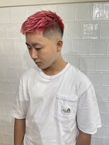 メリケンバーバーショップ フクオカ(MERICAN BARBERSHOP FUK)&nbsp;ツーブロックツイストパーマビジネスかき上げフェード101