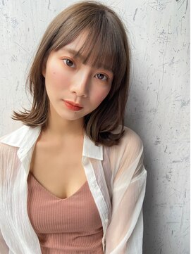 クラン(clan) 小顔ウルフ＃マロンベージュAラインボブ