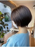 短すぎない丸みショートボブ