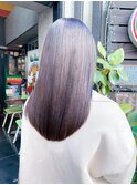 プラチナベージュ フレンチガーリー ヴェールカラーロブヘア