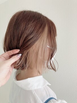 ゴットフロー(GOTTO FLOW) ボブ/インナーカラー/ベージュカラー/ブリーチあり