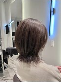 ウルフヘア顔まわりカットマッシュウルフ群馬太田髪質改善