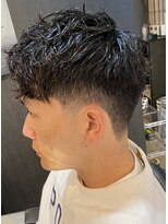 フランクスバーバーリザーブ 人形町店(FRANK’S BARBER RESERVE) スペインカールテーパーフェードバーバースタイルS