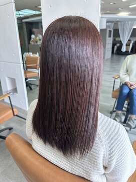 プリューム(Plume) 【Plume】ミディアムヘア×髪質改善メテオカラー