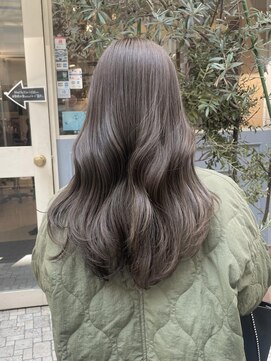 ネオリーブアイム 横浜西口店(Neolive aim) 透け感スモーキーグレージュ 艶髪韓国ヘア【横浜】