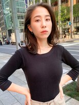 ビュートリアム265(BEAUTRIUM 265)&nbsp;ミディアム/くびれレイヤー/レイヤーカット/顔周りカット/銀座