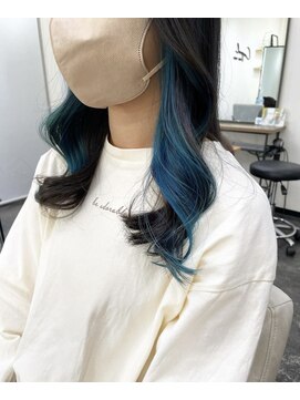 リベルテ 岡崎店(Liberte) インナーカラー♪ブルー