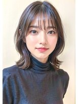 ルエ(rue) ひし形シルエットくびれヘア透け感前髪パーマ20代30代40代