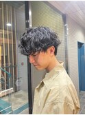 メンズ波巻きパーマ波パーマウェーブ