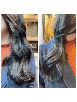 ゼロイチイチゴー 茗荷谷(0115) 【ブリーチ無し】ディープネイビー/韓国巻き