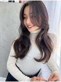 顔まわりレイヤー×大人美人ロング