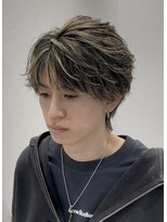 オーシャントーキョー 仙台(OCEAN TOKYO)&nbsp;ハイライトフェザーパーマショートツーブロ毛流れニュアンス仙台