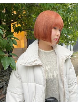 クプラ(Qpula) オレンジベージュ ボブ