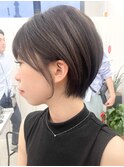 ハイライトカラーミルクティーベージュレイヤーカット