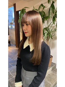 サラジュ 西宮北口店(SARAJU) #ブリーチなしダブルカラー　#ベージュ　#透明感カラー