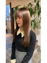 サラジュ 西宮北口店(SARAJU) #ブリーチなしダブルカラー #ベージュ #透明感カラー