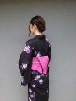 コークス 原宿 表参道(COKETH)&nbsp;★浴衣 着付け 半幅帯。大人ぽく着るなら貝の口とまとめ髪