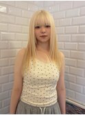 ハニーブロンド　抜きっぱなしブリーチ　ブロンド