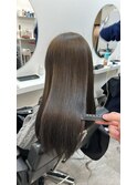 縮毛矯正×オリーブカラー