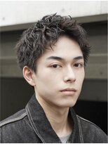 スパイキーショートツイストスパイラルパーマ短髪パーマ名古屋