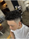 フェードカット×パーマ