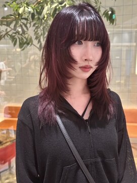 ローエ バイ デコ(Rohe by DECO) 【kira】ボルドーカラー/レイヤーカット/ザクザクレイヤー