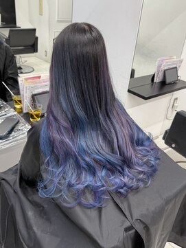 アライブ キチジョウジ(ALIVE Kichijoji) ブルーパープルミックスバレイヤージュ