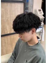 エッジ(EDGE)&nbsp;大分メンズ刈り上げマッシュツイストスパイラルパーマスタイル