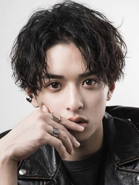 無造作センターパート